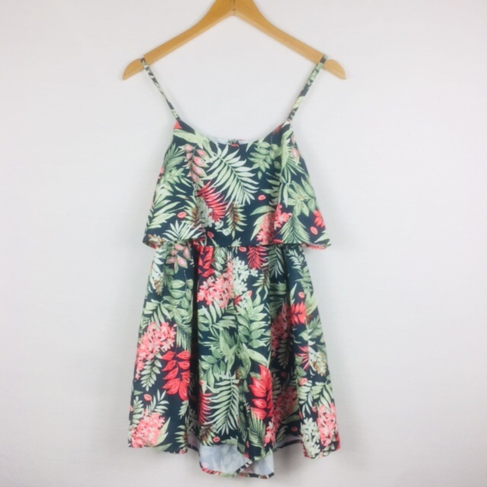 Elodie Tropical Hawaiian Style Floral Romper